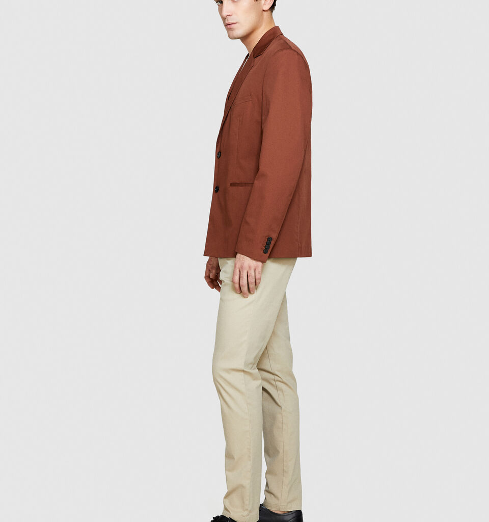 Printed chinos - men's chino trousers - Beige | Sisley image number 2